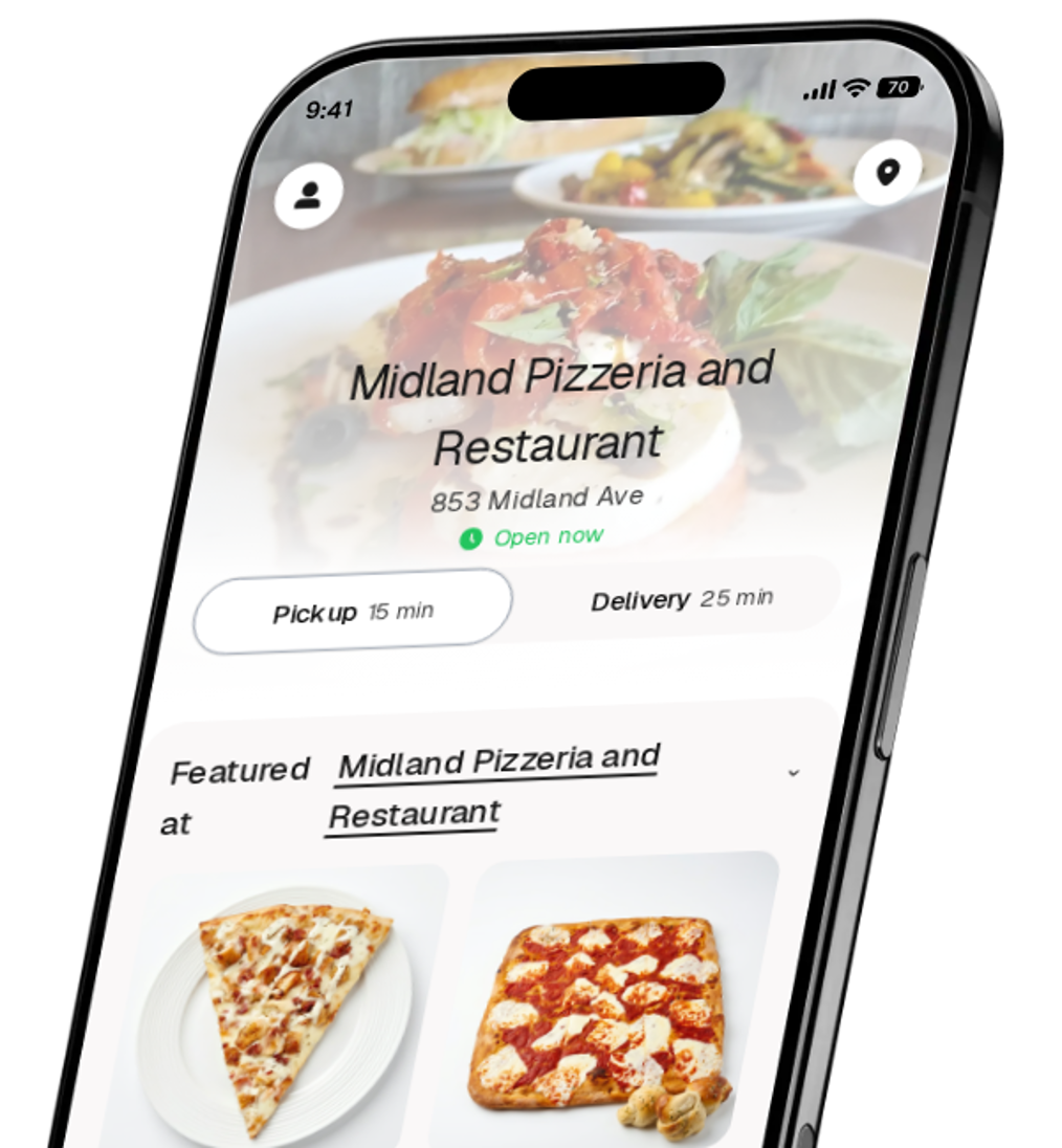Midland Pizzeria and Restaurant app preview